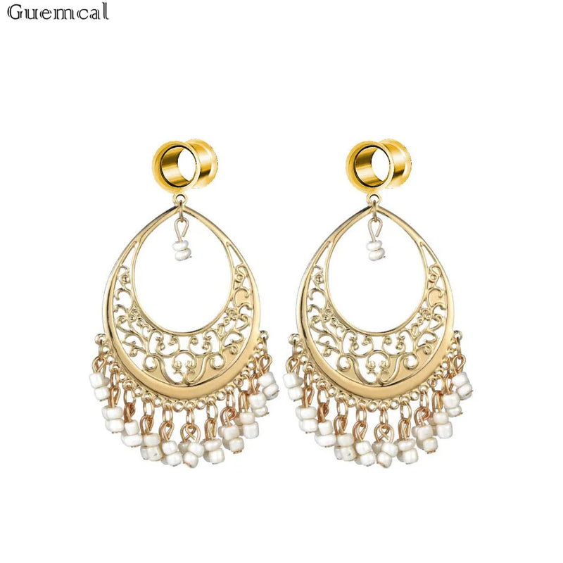 Feather Dangle Earring Ear Gauges Piercing