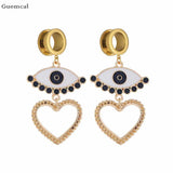 2pcs Asymmetric Santa Bee Star Earrings