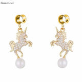 2pcs Asymmetric Santa Bee Star Earrings