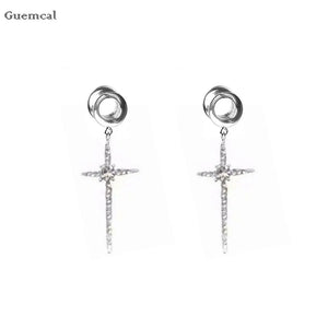 Personalized Five-pointed Star Letter Cat Rose Flower Pendant Ear Piercing
