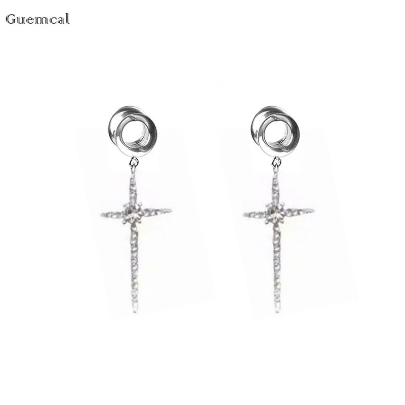 Personalized Five-pointed Star Letter Cat Rose Flower Pendant Ear Piercing