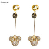 Personalized Five-pointed Star Letter Cat Rose Flower Pendant Ear Piercing