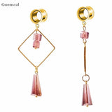 2pcs Stainless Steel Dream Catcher Geometric Heart Tassel Earrings