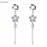 2pcs Stainless Steel Bowknot Fan Ear Expansion Piercing