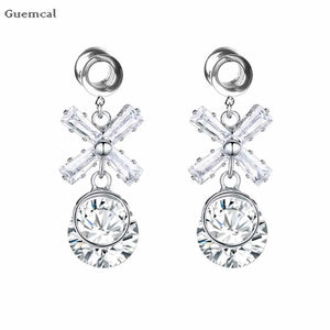 2pcs Stainless Steel Bowknot Fan Ear Expansion Piercing