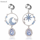2pcs Stainless Steel Bowknot Fan Ear Expansion Piercing