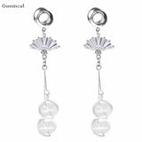 2pcs Stainless Steel Bowknot Fan Ear Expansion Piercing
