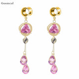 2pcs Stainless Steel Bowknot Fan Ear Expansion Piercing