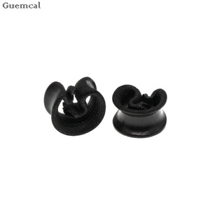 Stainless Steel Snake Ear Gauges 1 pair 6-30mm