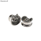 Stainless Steel Snake Ear Gauges 1 pair 6-30mm