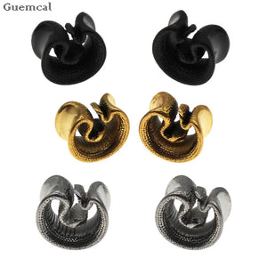 Stainless Steel Snake Ear Gauges 1 pair 6-30mm