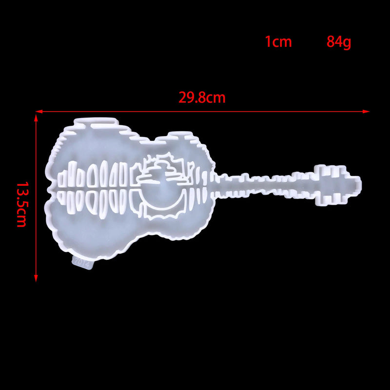 Guitar Pendant Resin Mold DIY Wall Hanging Silicone Mold