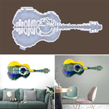 Guitar Pendant UV Resin Silicone Mold Wall Hanging Decoration