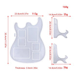 Guitar Photo Frame Epoxy Resin Mold DIY Crafts Tools