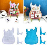 Guitar Photo Frame Mold Silicone Display Stand Resin Casting Mold