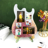 Guitar Photo Frame Mold Silicone Display Stand Resin Casting Mold