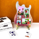 Guitar Photo Frame Mold Silicone Display Stand Resin Casting Mold