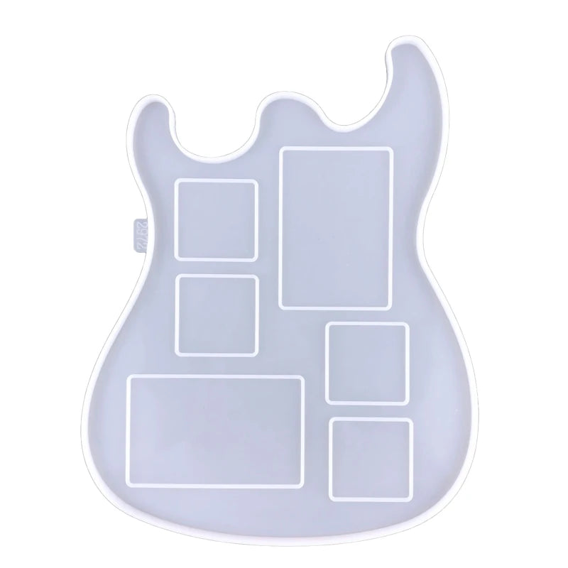 Guitar Photo Frame Mold Silicone Display Stand Resin Casting Mold