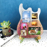 Guitar Photo Frame Mold Silicone Display Stand Resin Casting Mold