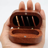 Wooden Guitar Pick Holder Set with Display Case