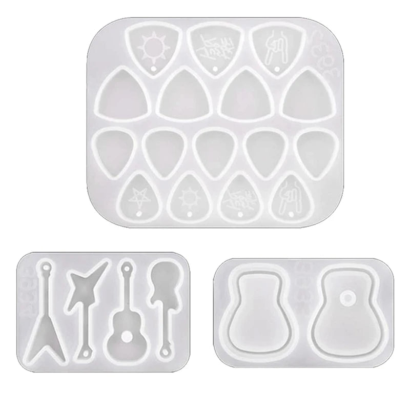 Resin Mold For Guitar Pick Triangle Plectrum Silicone Casting