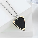 Music Note Pendant Guitar Pick Necklace for Music Lover Men and Women