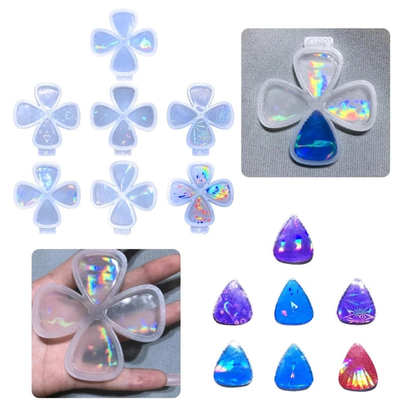 Guitar Pick Resin Molds Keychain Silicone Mold Resin Pendant Mold