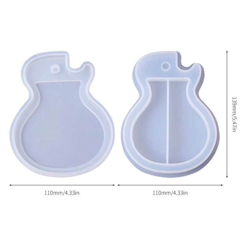 Guitar Storage Box Mould Pick Epoxy Mould DIY Jewelry Kit