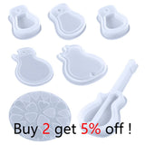 Guitar Storage Box Mould Pick Epoxy Mould DIY Jewelry Kit