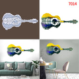 Guitar Wall Hanging Silicone Mold DIY Guitar Decorative Jewelry Pendant Mold