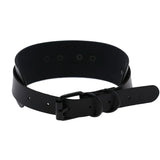Gun Punk Heart Leather Collar Choker Necklace