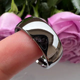 Guntemal 8mm Tungsten Carbide Ring For Men Women Engagement Band
