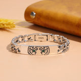Guochao Tiger Couple Bracelets Punk Style Zodiac Year Jewelry