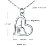 925 Silver Gymnast Necklace - Team Gymnastics Pendant
