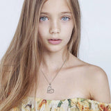 925 Silver Gymnast Necklace - Team Gymnastics Pendant