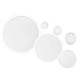 Round Coaster Silicone Molds Resin Keychain Mold DIY Pendant Charms