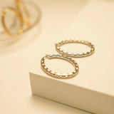 Amorita Boutique Circle Oval Earrings For Women Party Gift