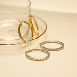 Amorita Boutique Circle Oval Earrings For Women Party Gift