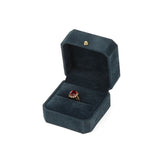 Velvet Ring Earring Box Gift Jewelry for Wedding Engagement Birthday Anniversary