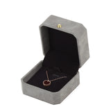 Velvet Ring Earring Box Gift Jewelry for Wedding Engagement Birthday Anniversary