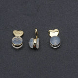 H9ED 20 PCS Heart Love Earrings Backs Hypoallergenic Safely Locking for Studs