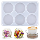 Crystal Silicone Mold Round Coaster Casting Resin Molds for DIY Crafts