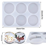 Crystal Silicone Mold Round Coaster Casting Resin Molds for DIY Crafts