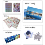 H9ED Diamond Holographic Vinyl Inkjet Self Adhesive Printing Paper A4 Size