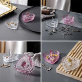 Heart Shape Jewelry Tray Ring Holder Dish Jewelry Organizer Box Lady Gift