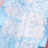 H9ED Lace Bowknot Headband Sweet Bunny Ear Bell Hair Hoop with Tail