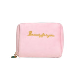 H9ED Velvet Travel Toiletry Bag for Women Men