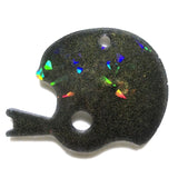 Light Shadow Keychain Silicone Mold with Hole for Keyring Pendant