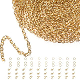 Open Jump Rings Set with Lobster Claw Clasps for Necklaces