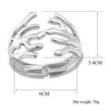 Metal Coral Bangle Plating Chunky Statement Cuff Bracelet
